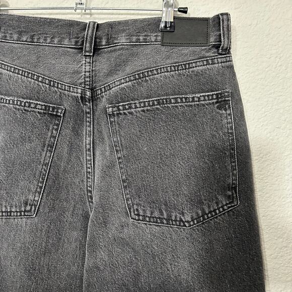 NEW Madewell Superwide-Leg Jeans kingswood Black Wash Size 28 Minimalist - Picture 8 of 8